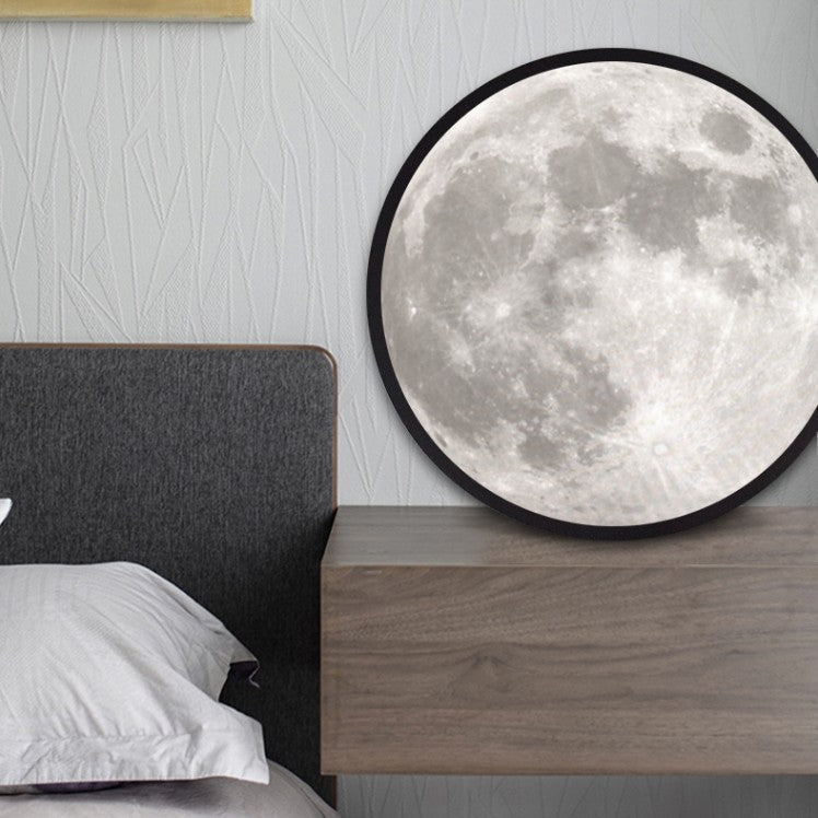 2-in-1 Mirror and Light with Moon Painting