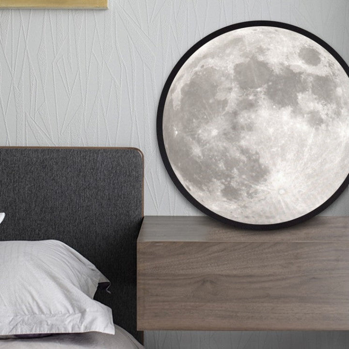2-in-1 Mirror and Light with Moon Painting