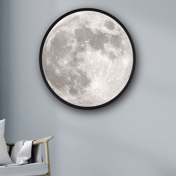 2-in-1 Mirror and Light with Moon Painting