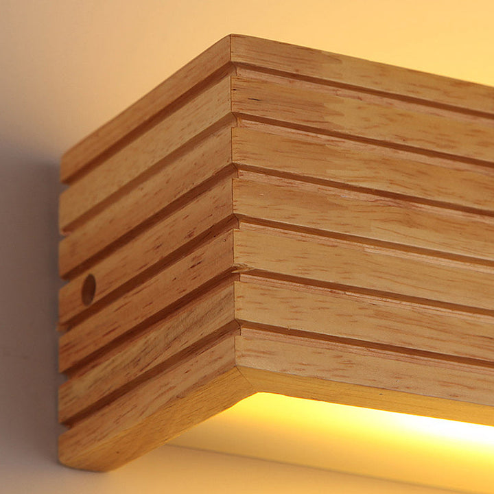 Wooden Wall Lights for Bathroom Mirrors