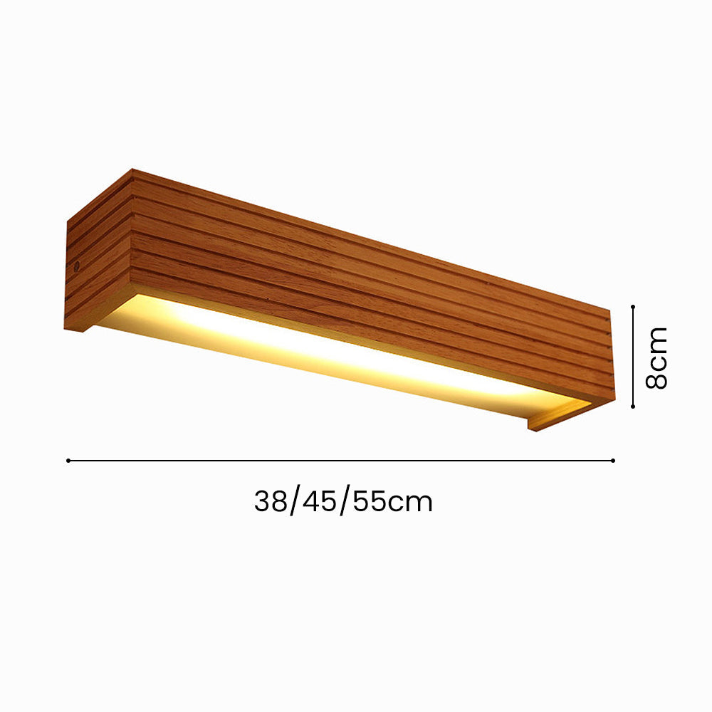 Wooden Wall Lights for Bathroom Mirrors