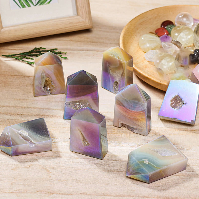 Angel Aura Quartz Crystal Sticks Gemstone Decor