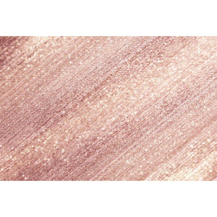 Modern living room rug in pink glamour stripe print rug polyester non-slip machine washable rug