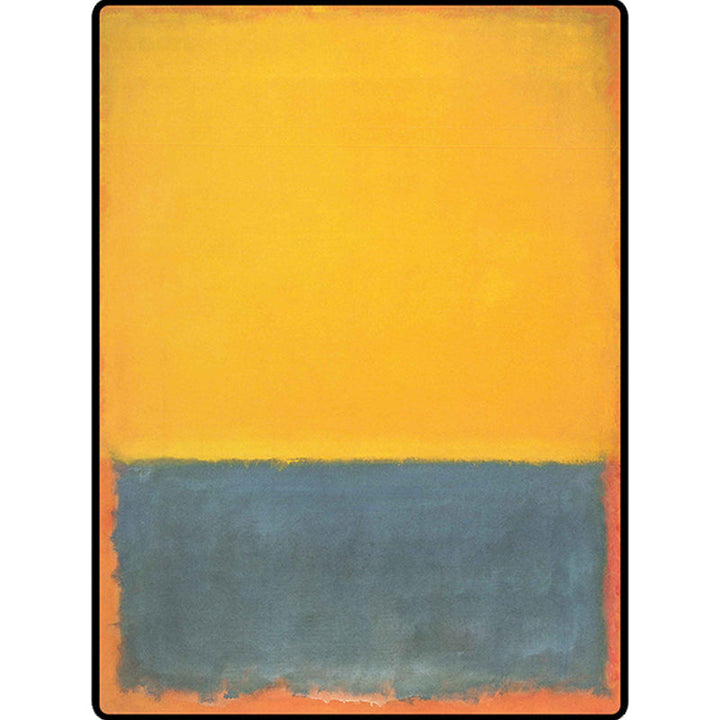 Red and yellow bedroom rug Modern abstract paint pattern area rug Polyester washable stain-resistant rug