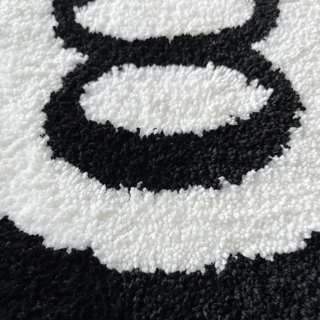 8 Ball Billiard Round Floor Mat – Non-Slip Carpet for Living Room, Bathroom & Decoration | AvailaBowlifte in Sizes
