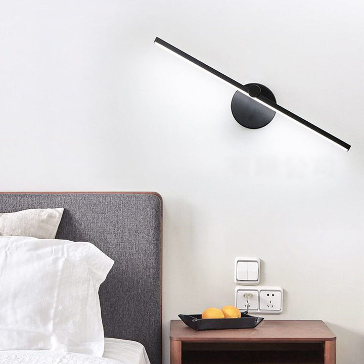 Nordic Minimalist Aluminium Long Bar Switch LED Mirror Wall Light Lamp
