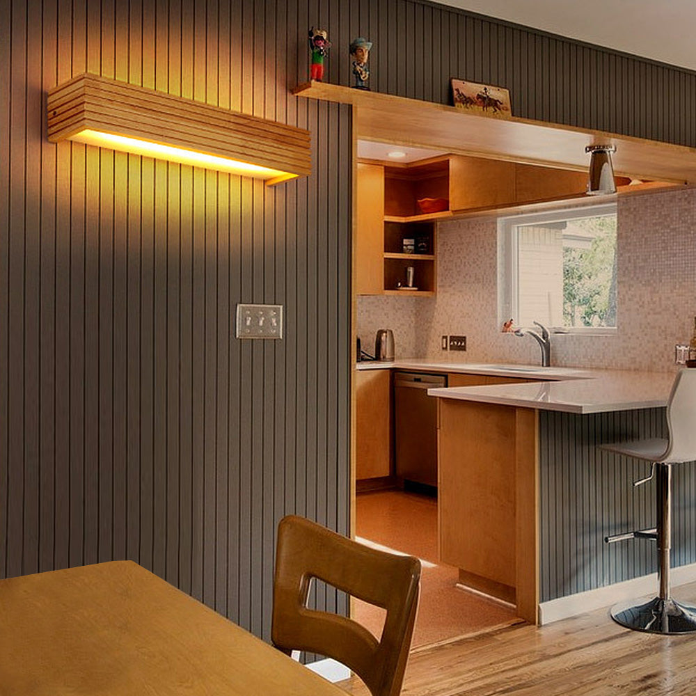 Wooden Wall Lights for Bathroom Mirrors