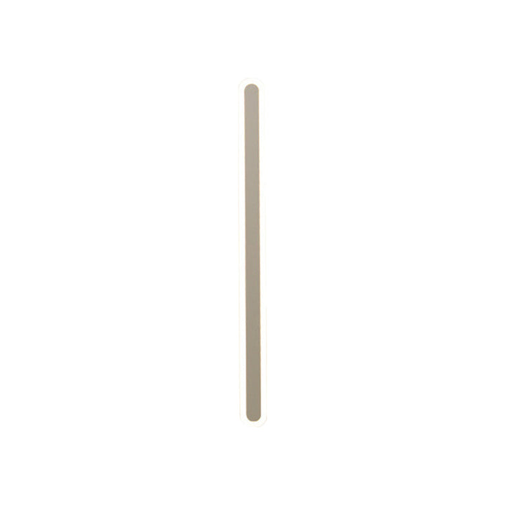 Elongated Bar Bedroom Flush Wall Sconce Acrylic 16"/23.5"/31.5" W LED Nordic Wall Lamp in Warm/White Light, Black/White