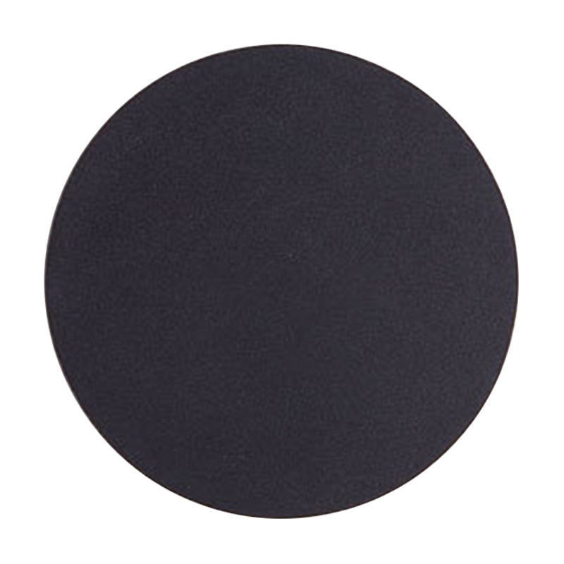 Round/Square Flush Mount Wall Lamp Minimalist Aluminum Hallway LED Sconce Light in Black