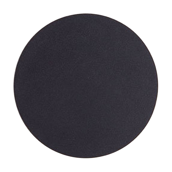 Round/Square Flush Mount Wall Lamp Minimalist Aluminum Hallway LED Sconce Light in Black