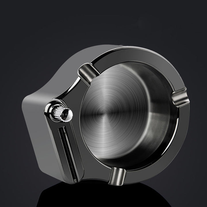Retro Metal Ashtray, Cigarette Lighter