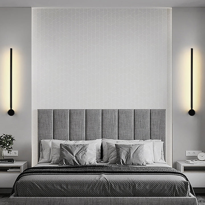 Swivelable Stick Wall Sconce Lighting Minimalist Metal Bedside LED Wall Mount Light