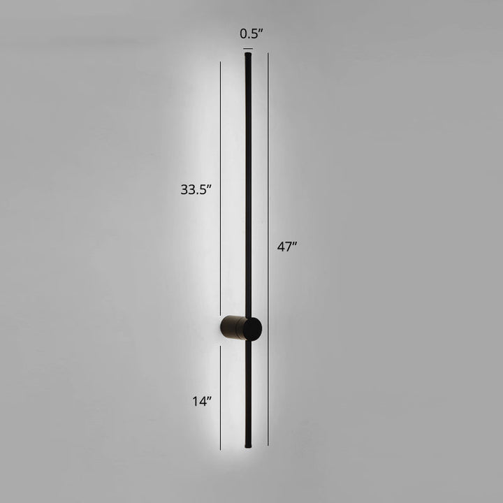 Swivelable Stick Wall Sconce Lighting Minimalist Metal Bedside LED Wall Mount Light