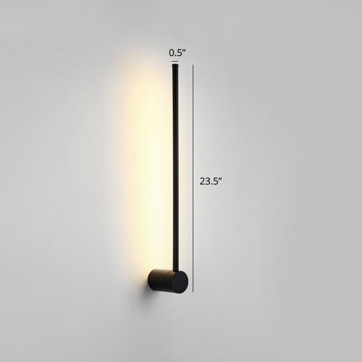 Swivelable Stick Wall Sconce Lighting Minimalist Metal Bedside LED Wall Mount Light