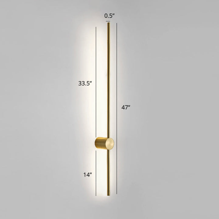 Swivelable Stick Wall Sconce Lighting Minimalist Metal Bedside LED Wall Mount Light