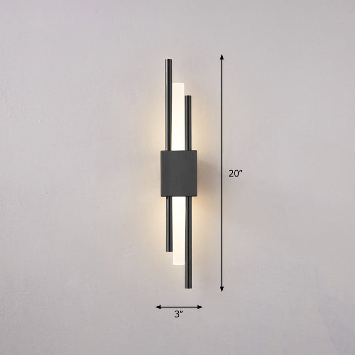 Postmodern Style Rod Shaped Wall Light Acrylic Stairway LED Sconce Light Fixture