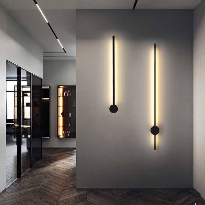 Slim Rod Stairs Sconce Lamp Aluminum Minimalist LED Wall Mounted Lighting Fixture