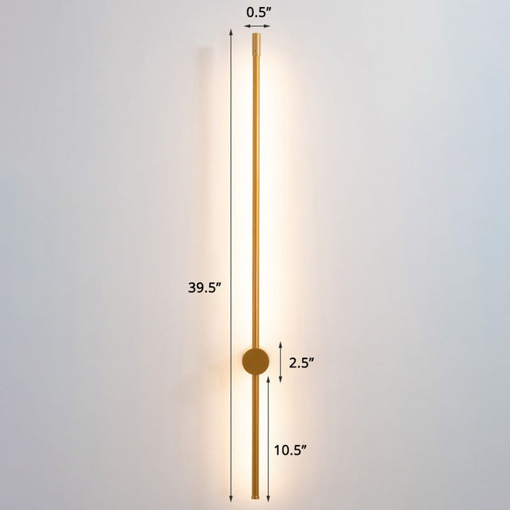 Slim Rod Stairs Sconce Lamp Aluminum Minimalist LED Wall Mounted Lighting Fixture