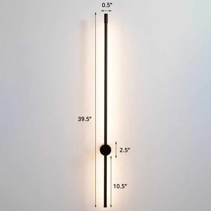 Slim Rod Stairs Sconce Lamp Aluminum Minimalist LED Wall Mounted Lighting Fixture