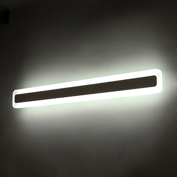 Rectangular Acrylic LED Wall Mount Light Fixture Nordic Waterproof Vanity Wall Sconce for Bathroom