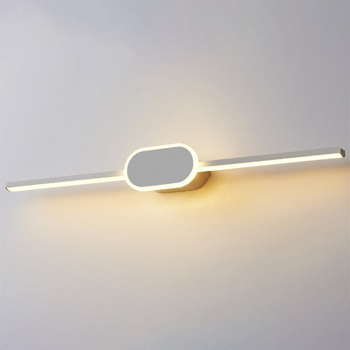 Linear Vanity Wall Light Fixtures Modern Minimalist Style Metal Single Vanity Light