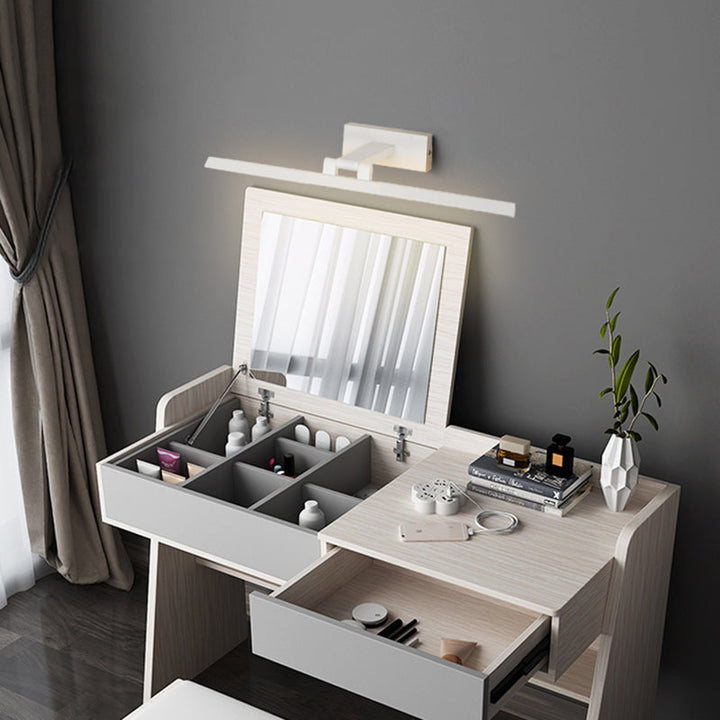 Linear LED Vanity Light Fixtures Modern Minimalist Style Metal Single Vanity Light