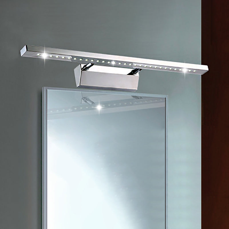 Rectangular Interior Mirror Light Stainless Steel