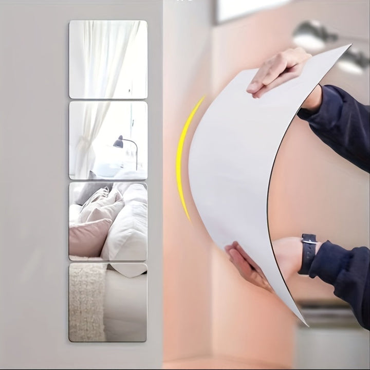 AcrylicSafe Mirrors Set – Stylish and Break-resistant Mirrors