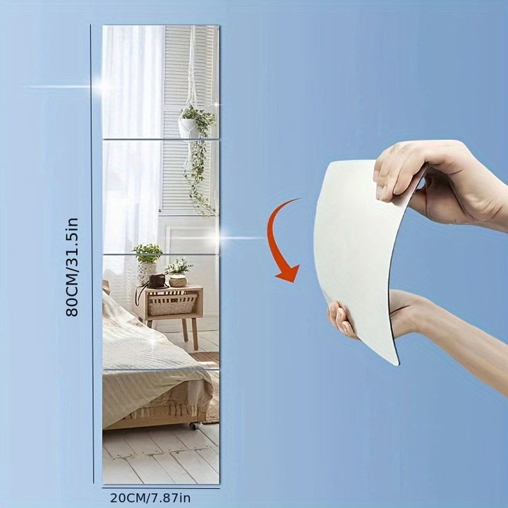 AcrylicSafe Mirrors Set – Stylish and Break-resistant Mirrors