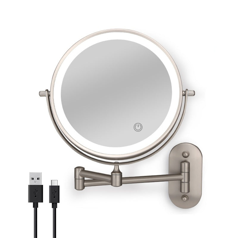 Rechargeable Wall Mounted Shaving Mirror