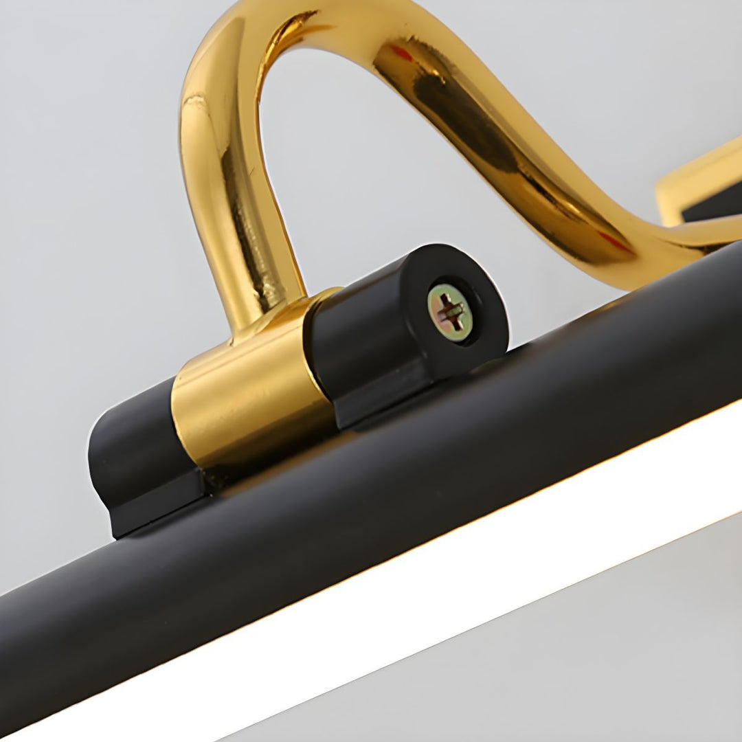 Luxury Black-Gold Mirror Lamp