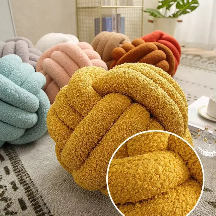 Cozy handmade tufted throw pillow