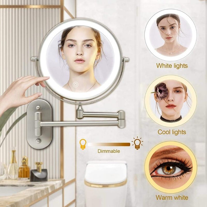 Deluxe Make-up Mirror with LED and Magnification