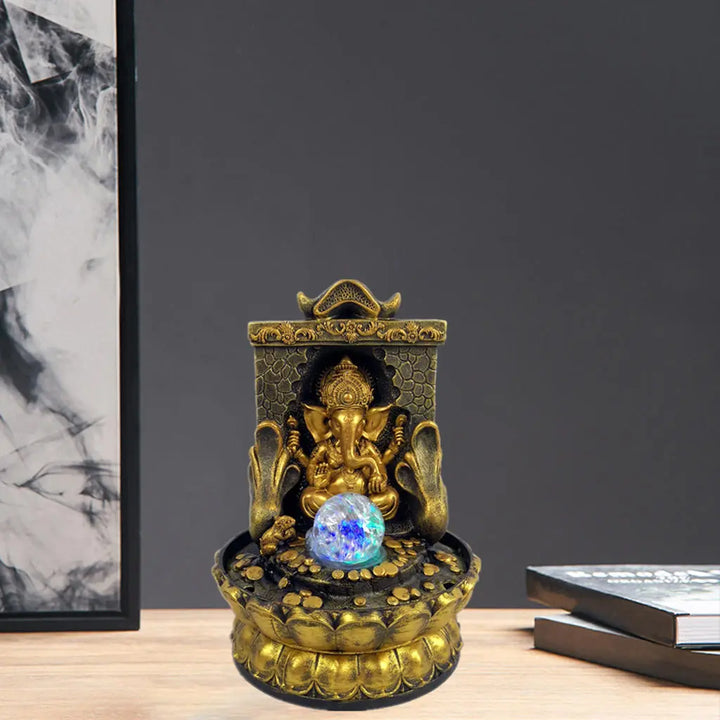 Stunning Ganesha Statue with LED Inner Water Source
