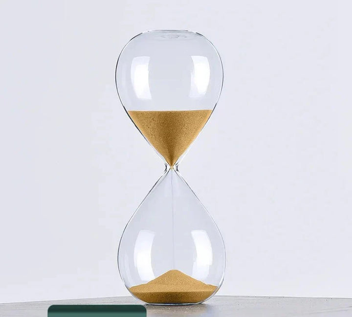 Glass Sand Timer | Stylish Decoration with 5/10/30/60 Minutes Indication