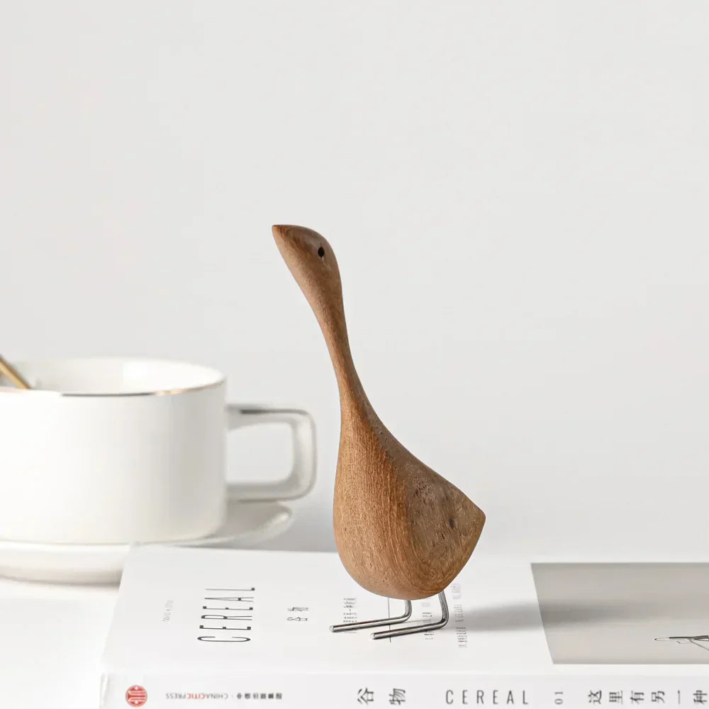 Nordic Wood Goose Figures