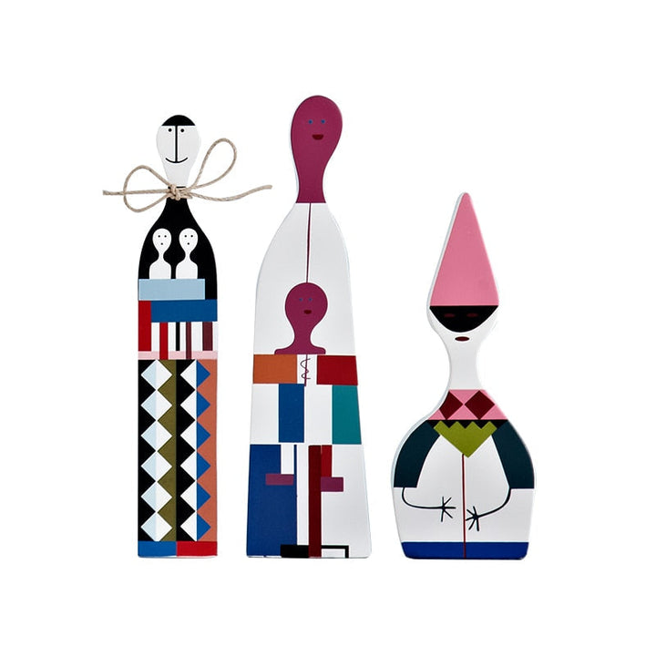Home Decoration Living Room Kawaii Accessories Sculptures & Figures Character Shapes Cute Wood Handmade Europe Household Items