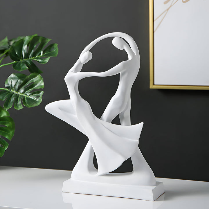 Modern dancing resin sculpture