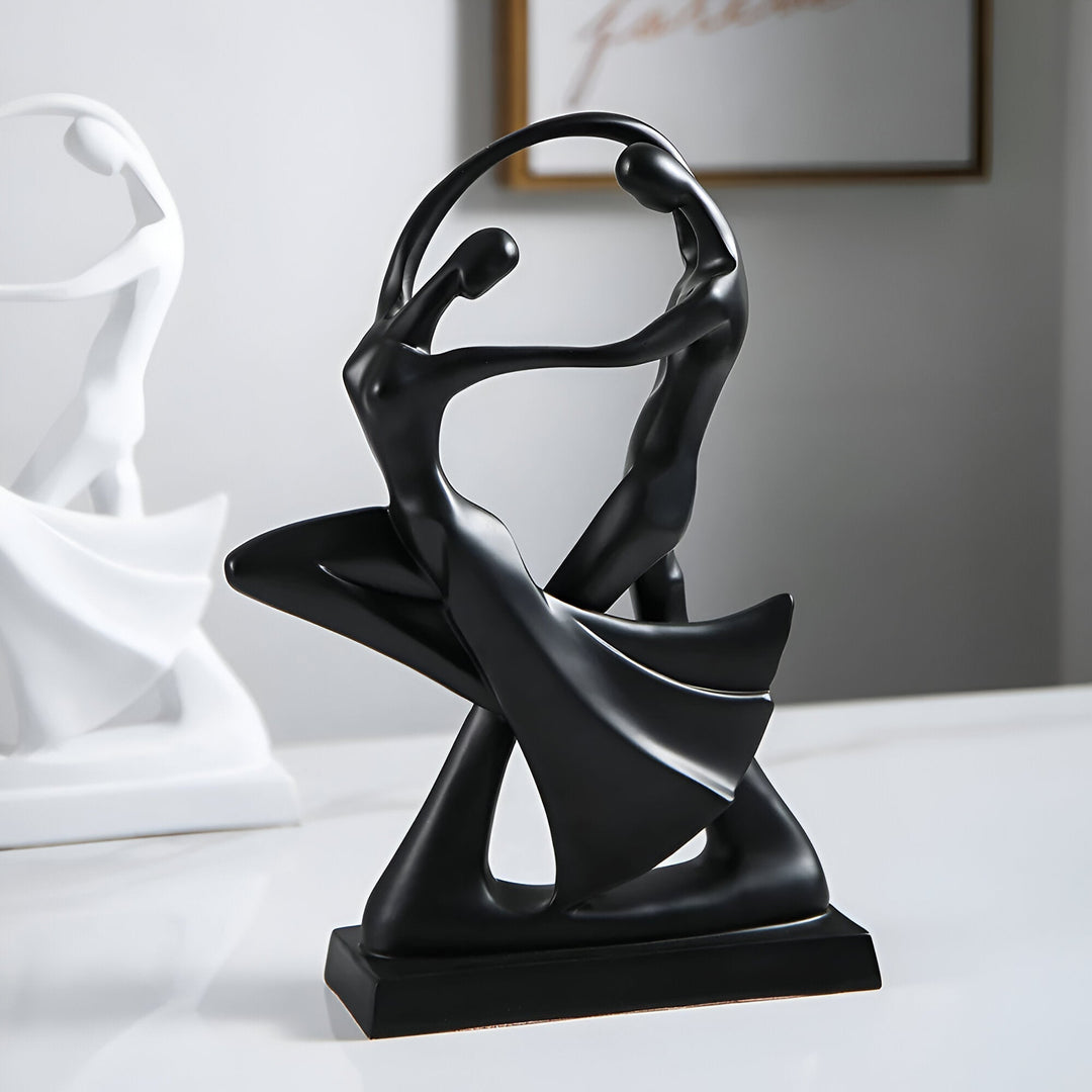Modern dancing resin sculpture