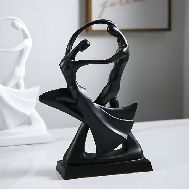 Modern dancing resin sculpture