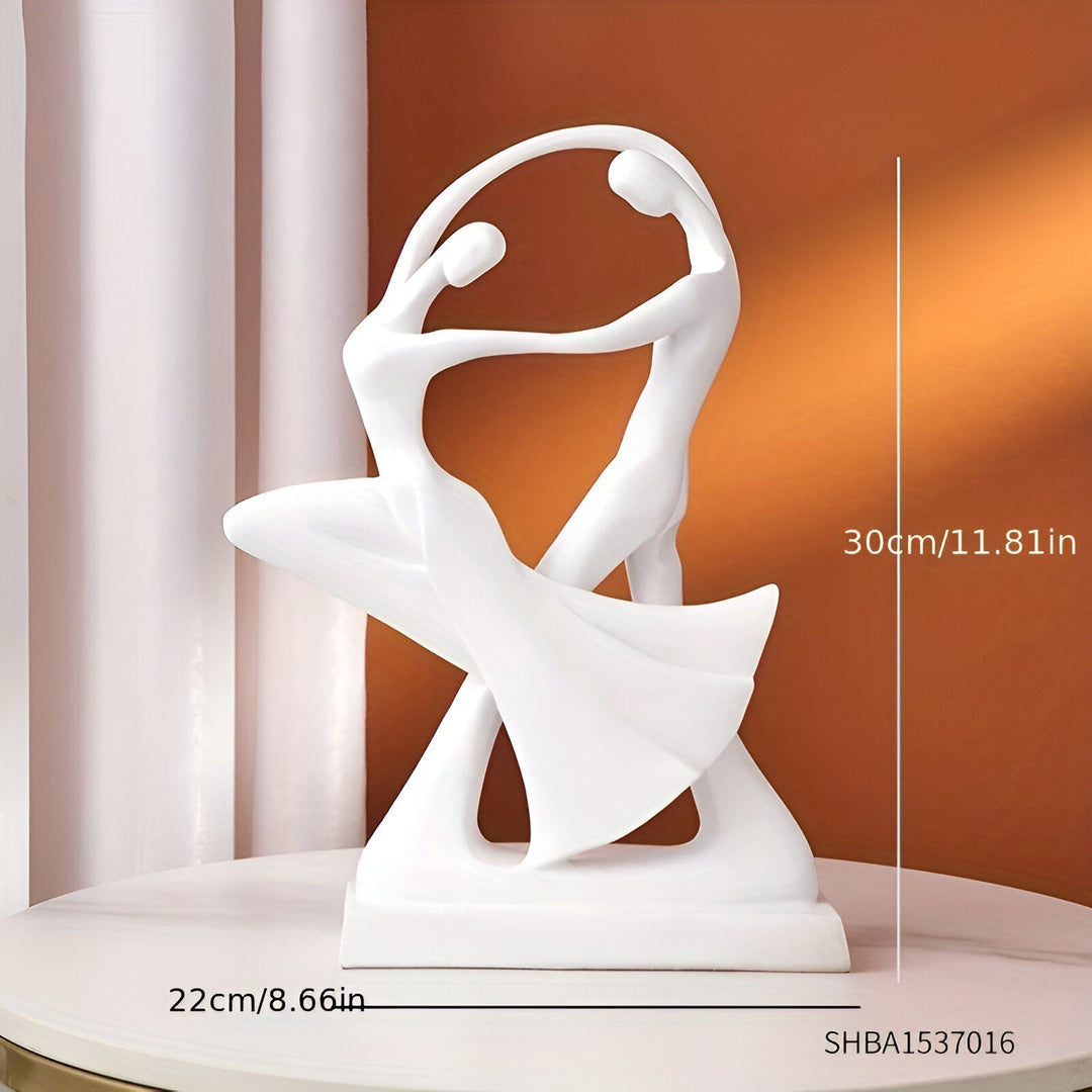 Modern dancing resin sculpture