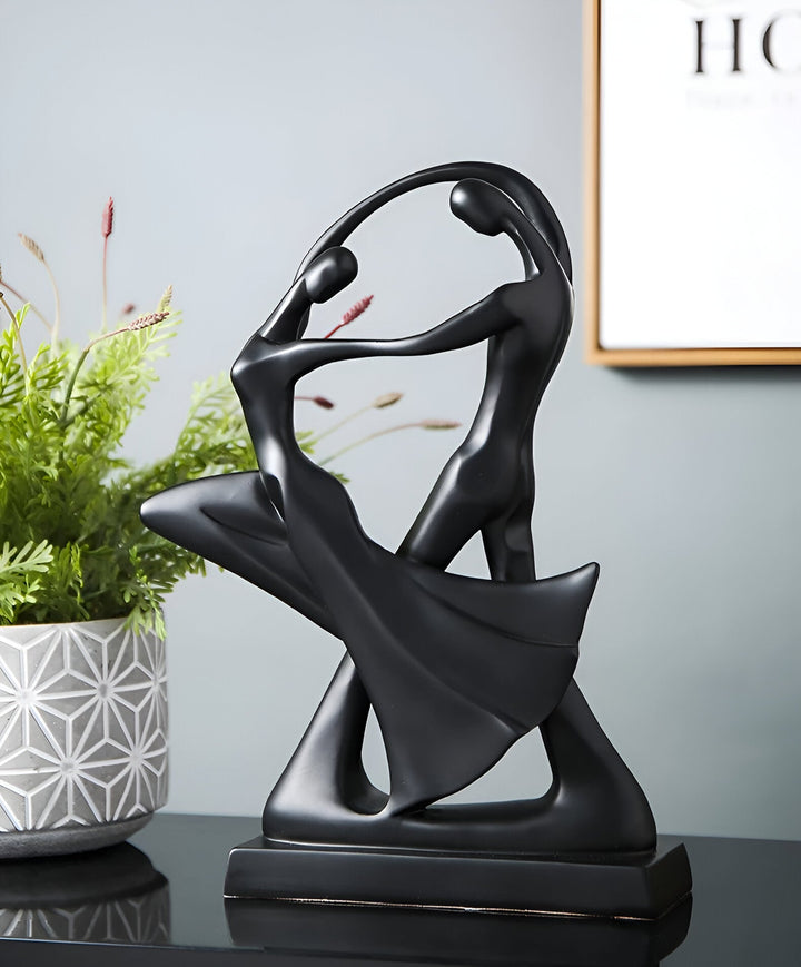 Modern dancing resin sculpture
