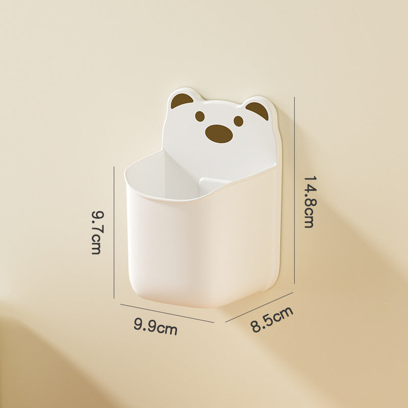 Wall-Mounted Cute Bear-Themed Storage Organizer Meso Living