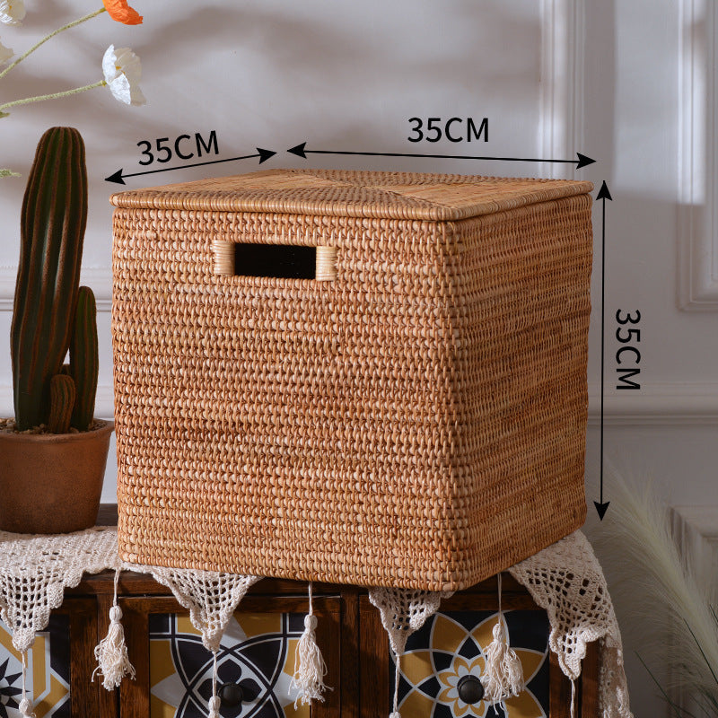 Rectangular Rattan Storage Basket