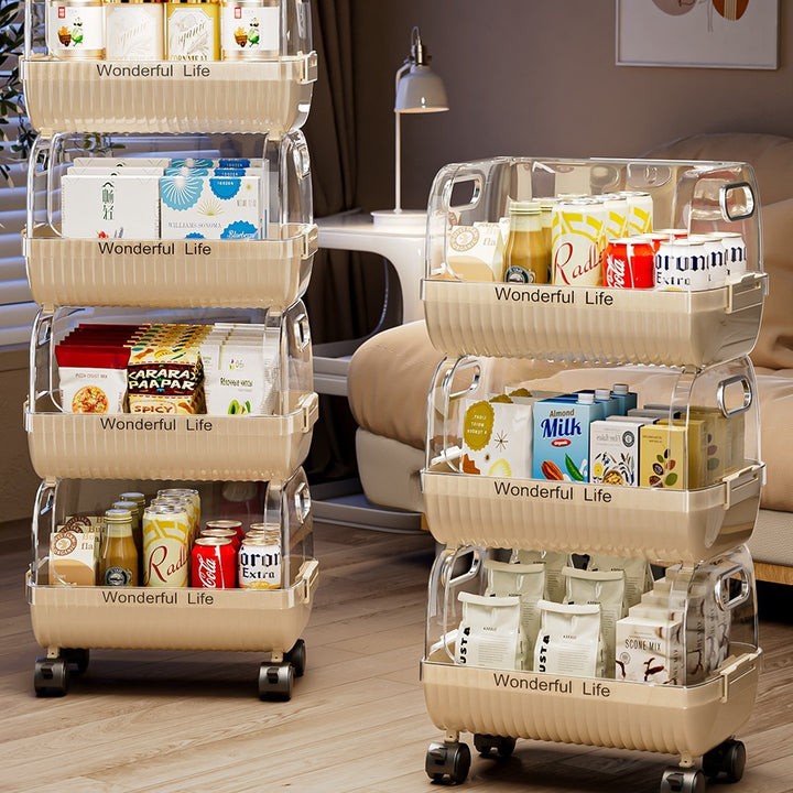 Multi-Tier Storage Organizer with Transparent Baskets Meso Living