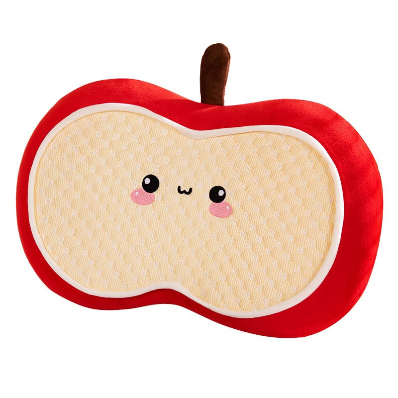 Plush pillow in apple design