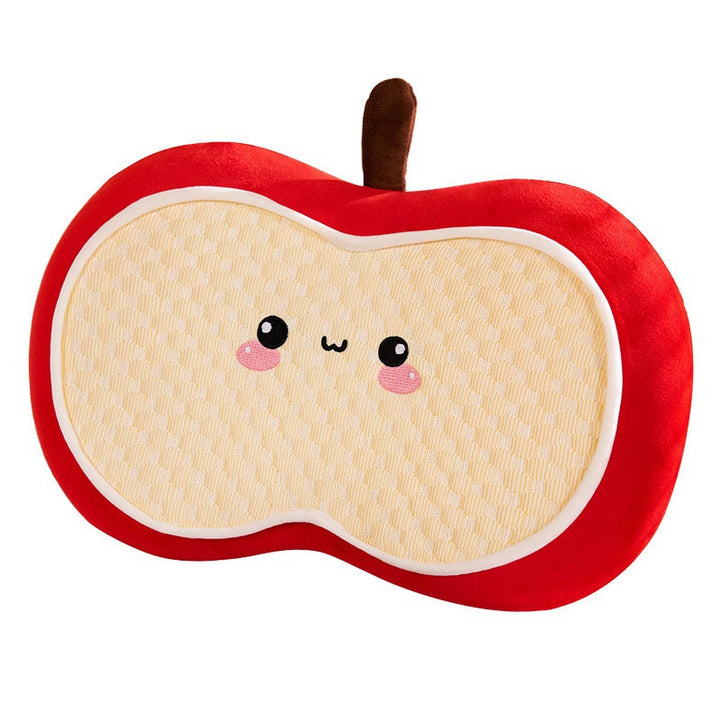 Plush pillow in apple design