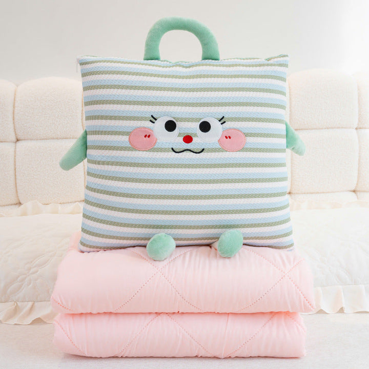 Cuddle pillow with lovable animal motif