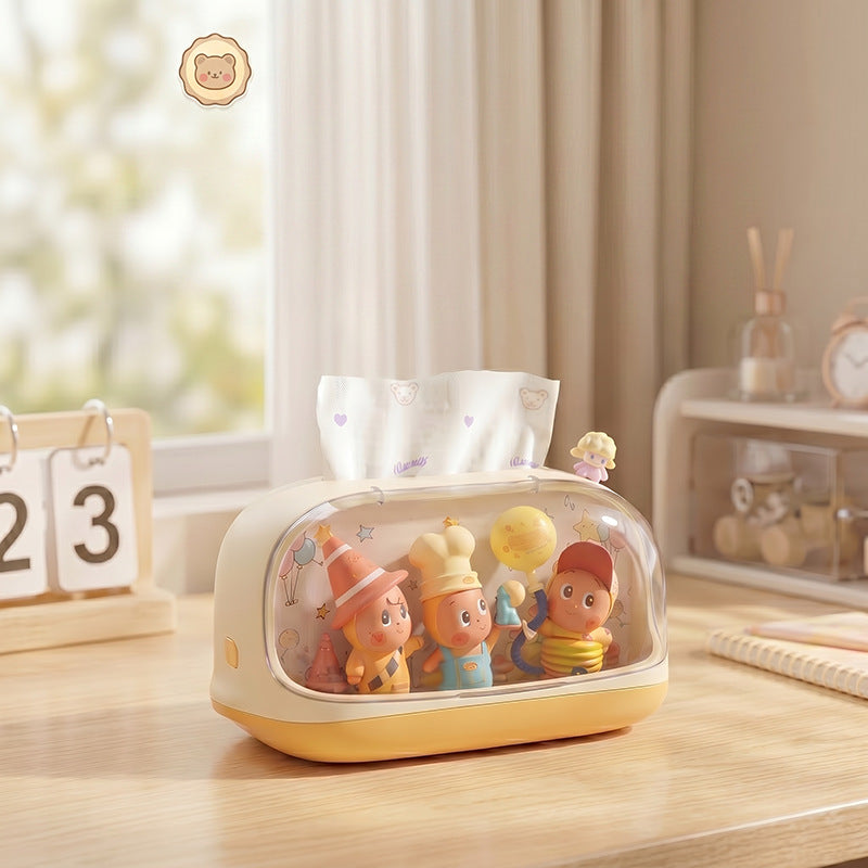 Whimsical Tissue Box Holder with Character Design Meso Living