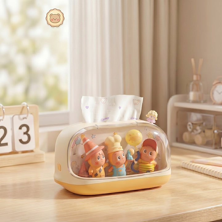 Whimsical Tissue Box Holder with Character Design Meso Living